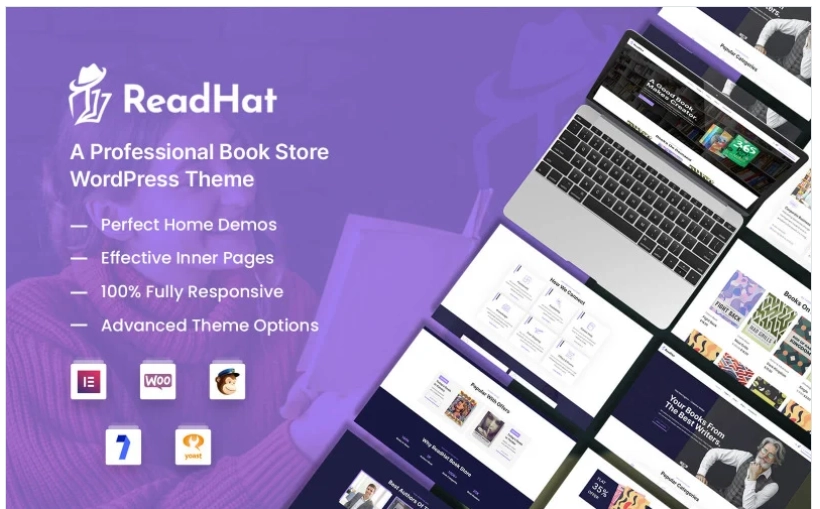 ReadHat Book Store WooCommerce WordPress Theme 1.0 GPL Theme