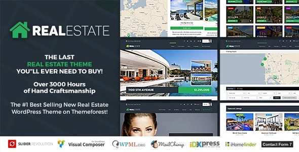 Real Estate 7 WordPress 3.3.4 GPL Theme