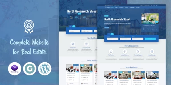 RealAX Premium Real Estate WordPress Theme 1.0.0 GPL Theme