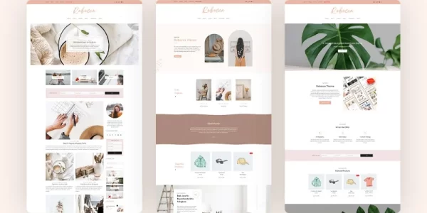Rebecca Blog and Shop WordPress Theme 3.5 GPL Theme