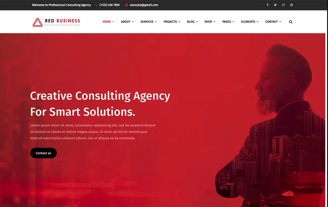 RedBiz Finance Consulting Multi-Purpose WordPress Theme 1.2.7 GPL Theme