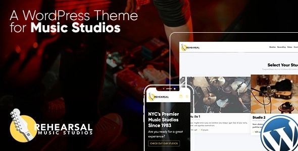 Rehearsal Music Studio WordPress Theme 1.3 GPL Theme