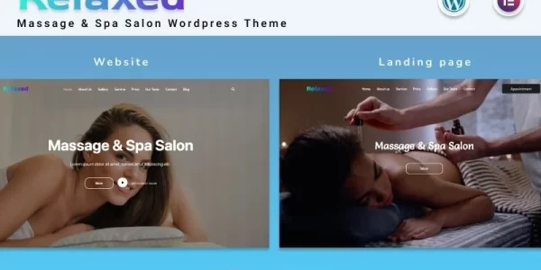 Relaxed Massage Spa Salon WordPress Theme 1.1 GPL Theme