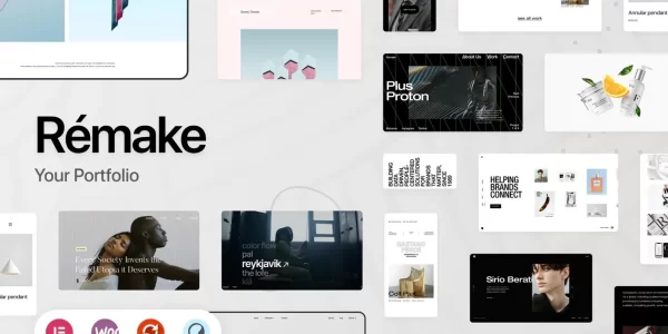 Remake Minimalist Portfolio Theme 1.1.7 GPL Theme