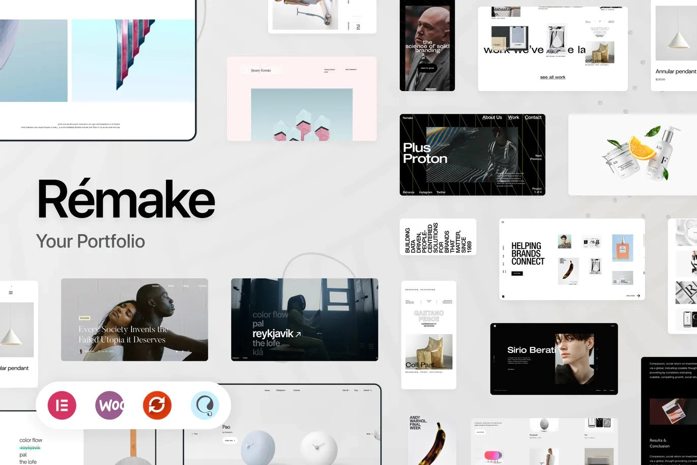 Remake Minimalist Portfolio Theme 1.1.7 GPL Theme