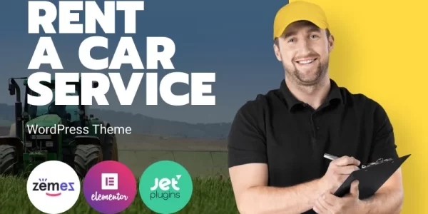 Rentallo Farming Equipment Machinery Rentals WordPress Theme 1.0.1 GPL Theme