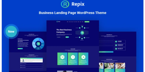 Repix Business Landing Responsive WordPress Theme 1.0.1 GPL Theme
