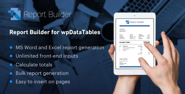Report Builder for wpDataTables 2.0.0 GPL Plugins