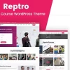 Reptro Online Course WordPress Theme 2.1 GPL Theme
