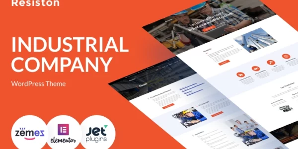 Resiston Industrial Company WordPress Elementor Theme WordPress Theme 1.0.1 GPL Theme