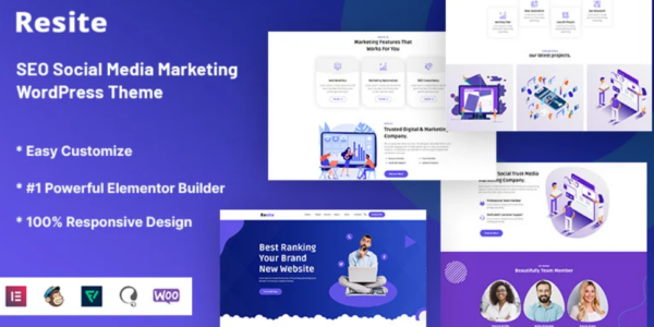 Resite SEO Social Media Marketing WordPress Theme 1.0.1 GPL Theme
