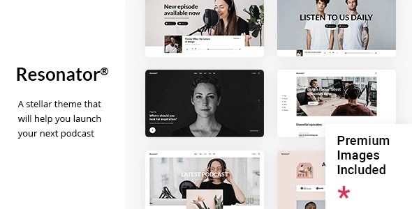 Resonator Audio Podcast Theme 1.3 GPL Theme
