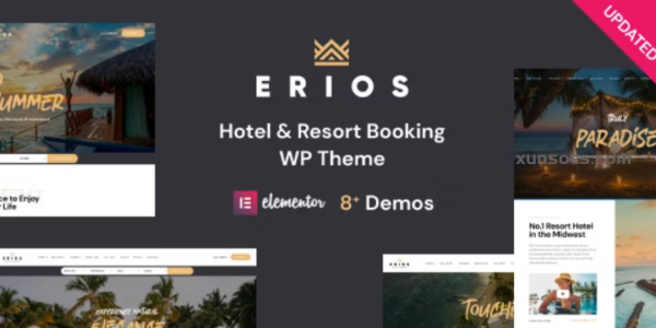Resort Hotel WordPress Theme | Erios 1.2.5 GPL Theme