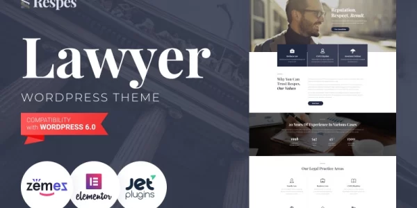 Respes Lawyer WordPress Theme 1.0.1 GPL Theme
