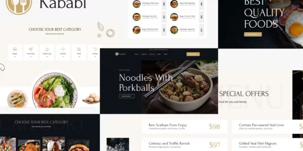 Restaurant WordPress Theme Kababi 1.0.1 GPL Theme