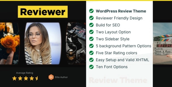 Reviewer WP Theme for Entertainment Reviews 2.0 GPL Theme