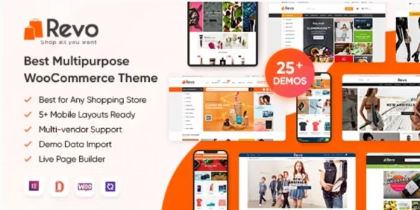 Revo Multipurpose Elementor WooCommerce WordPress Theme (25+ Homepages 5+ Mobile Layouts 4.0.14 GPL Theme