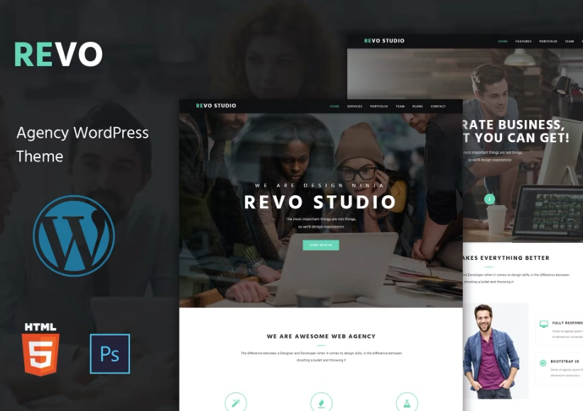 Revo Studio Multipurpose WordPress Theme 1.0.9 GPL Theme