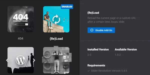Revslider (Re)load AddOn 3.0.3 GPL Plugins