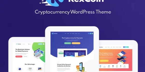 RexCoin Cryptocurrency Coin ICO WordPress 1.2.2 GPL Theme