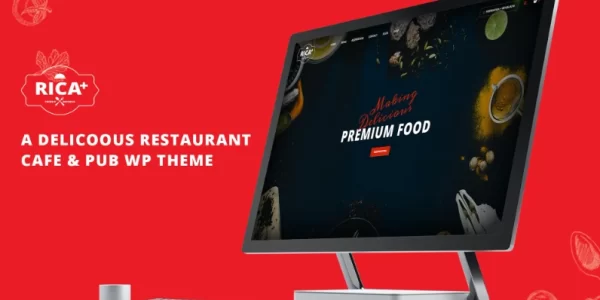 Rica Plus A Delicious Restaurant, Cafe Pub WP 2.1 GPL Theme