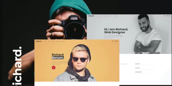 Richard Onepage Personal WordPress Theme 1.0 GPL Theme
