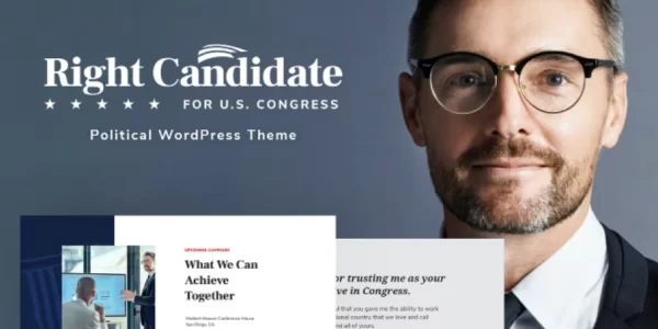 Right Candidate Political WordPress Theme 1.1.4 GPL Theme