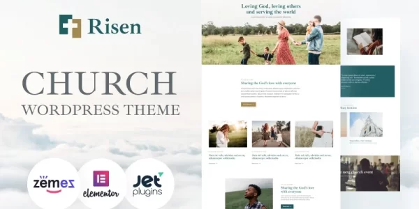 Risen Neat WordPress Theme Church WordPress Theme 1.0.0 GPL Theme