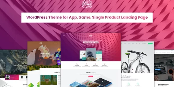 Riven App, Game, Single Product Landing Page 2.3.9 GPL Theme