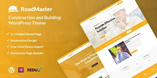 Roadmaster Construction and Building WordPress Theme 1.0.0 GPL Theme
