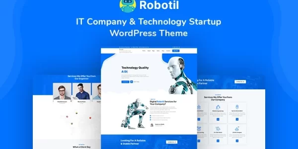 Robotil IT Company Technology Startup WordPress Theme 1.0.0 GPL Theme