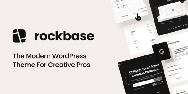Rockbase A WordPress theme for creative pro’s 1.2.0 GPL Theme