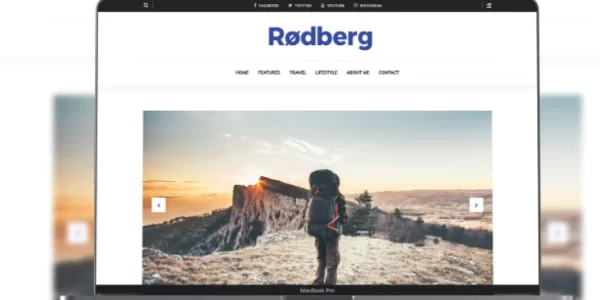 Rodberg Travel Blogging Theme 1.3 GPL Theme