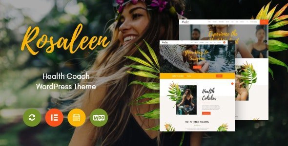 Rosaleen Health Coach, Speaker Motivation WordPress Theme 1.0.3 GPL Theme