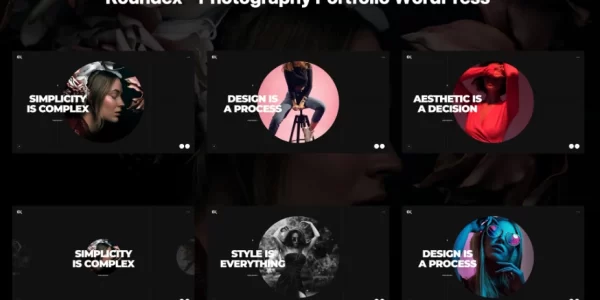 Roundex Photography Portfolio WordPress 1.0 GPL Theme
