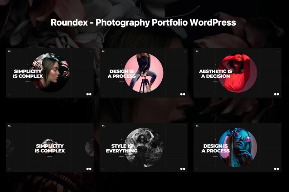Roundex Photography Portfolio WordPress 1.0 GPL Theme