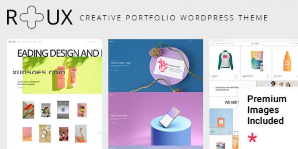 Roux Animated and Fullscreen Portfolio Theme 1.0.0 GPL Theme