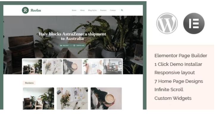 Rovlex Blog Theme for Writers 1.0 GPL Theme