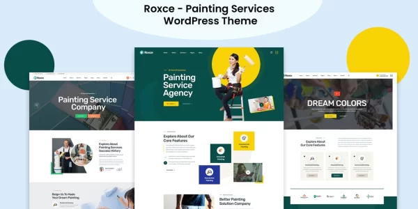 Roxce Painting Services WordPress Theme 1.2 GPL Theme