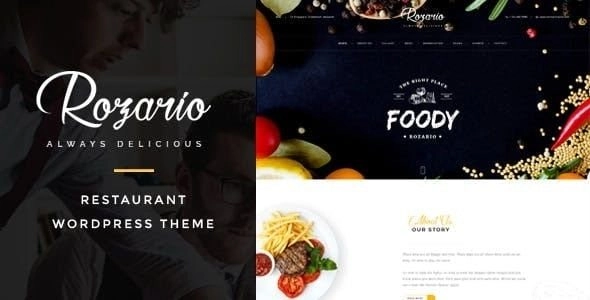 Rozario Restaurant Food WordPress Theme 1.4 GPL Theme