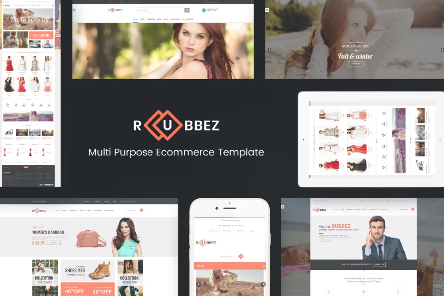 Rubbez- WooCommerce Corporate WordPress Theme 1.8.5 GPL Theme