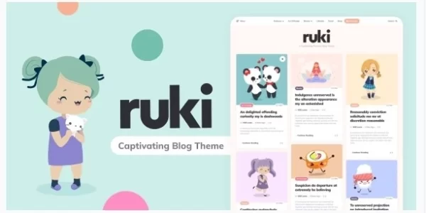 Ruki A Captivating Personal Blog Theme 1.3.6 GPL Theme