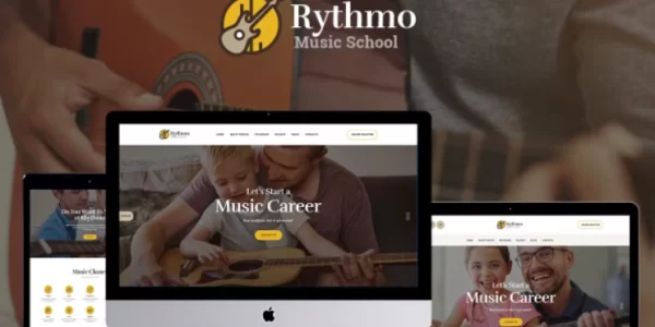 Rythmo Music School WordPress Theme 1.2.2 GPL Theme