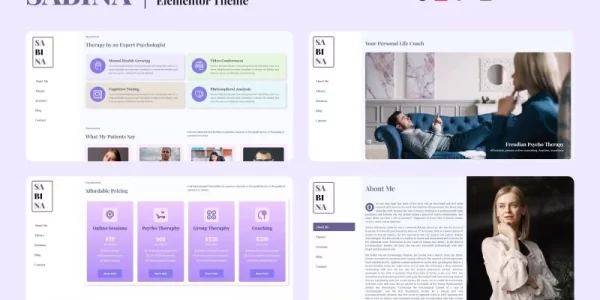 SABINA Psychologist WordPress Theme 1.0.3 GPL Theme