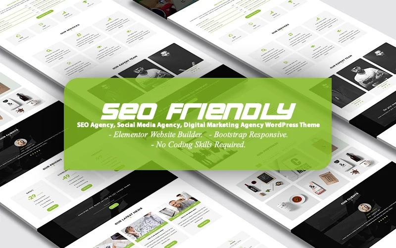SEO Friendly SEO and Digital Marketing Agency Landing Page WordPress Theme 1.0 GPL Theme