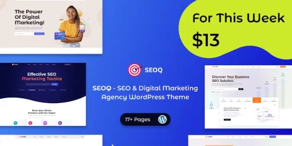 SEOQ – SEO Digital Marketing Agency WordPress 1.0.1 GPL Theme
