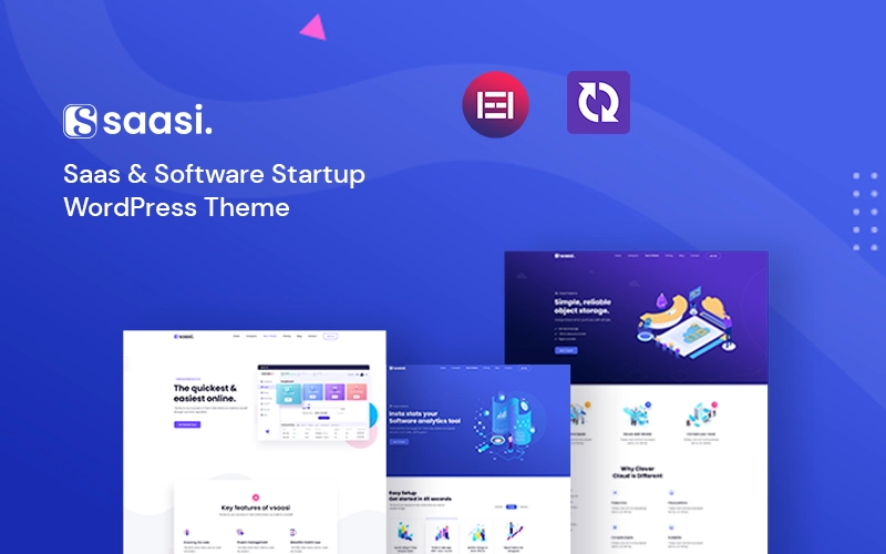 Saasi Saas Software Startup WordPress Theme 1.0 GPL Theme