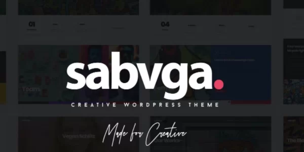Sabvga Modern Creative Portfolio Theme 1.3 GPL Theme