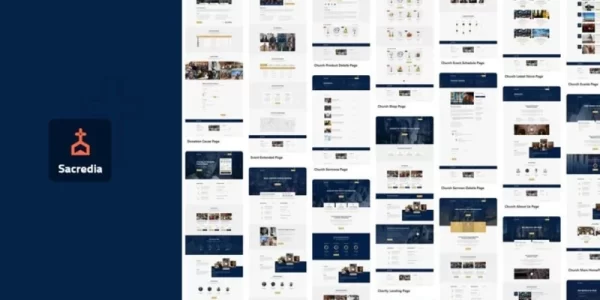 Sacredia | Church Non Profit WordPress Theme 1.0.0 GPL Theme