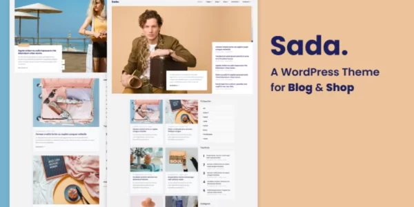 Sada A WordPress Theme For Blog Shop 1.1.4 GPL Theme